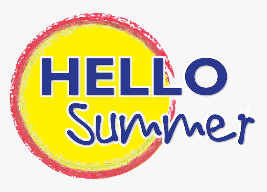 Blog, Hello, Summer, Sun, Bright, Card, Header - Circle, HD Png Download