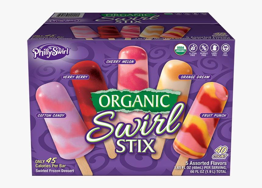 Phiswirl Orgstix5flvr Club Hr 2 
										 Class Img - Phillyswirl Organic Swirl Stix, HD Png Download
