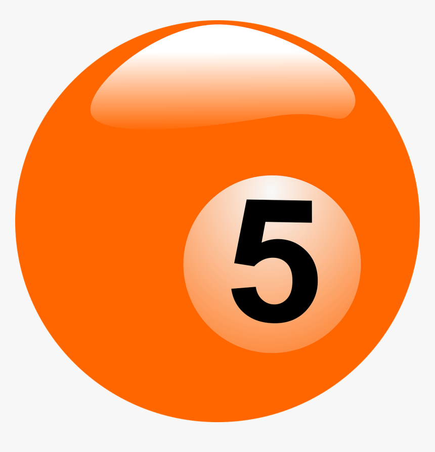 Billiards Billiard Ball Ball Free Picture - Billiard Ball 5 Png, Transparent Png