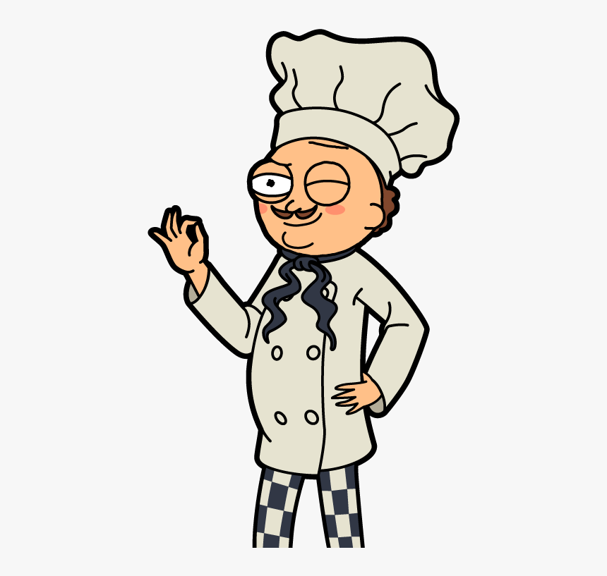 Morty Commis De Cuisine - Chief Morty Pocket Morty, HD Png Download