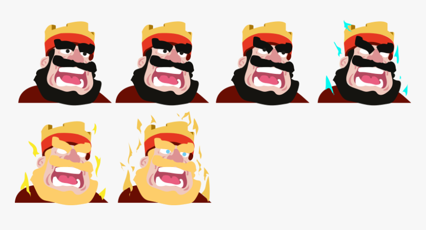 Gif De King Clash Royale - Clash Royale Png Gif, Transparent Png