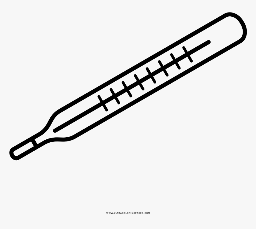 Transparent Termometer Png - Thermometer Clipart For Coloring, Png Download