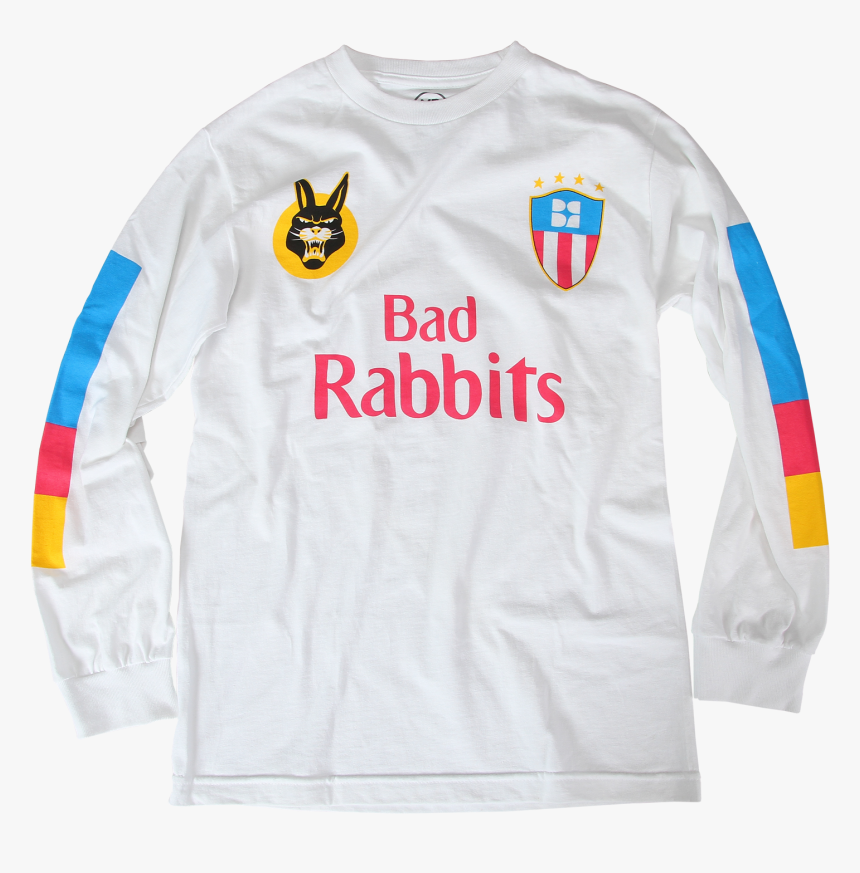 White Jersey Sport Long Sleeve, HD Png Download