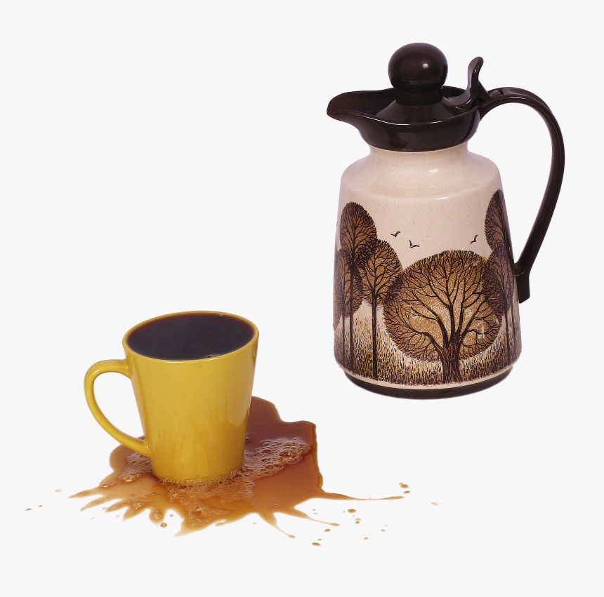 Coffee Stain - Overflowing Coffee Cup, HD Png Download