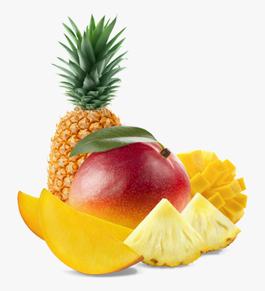 Juice Fruit Salad Pineapple Mango Tropical Fruit - Tropical Fruit Transparent Background, HD Png Download