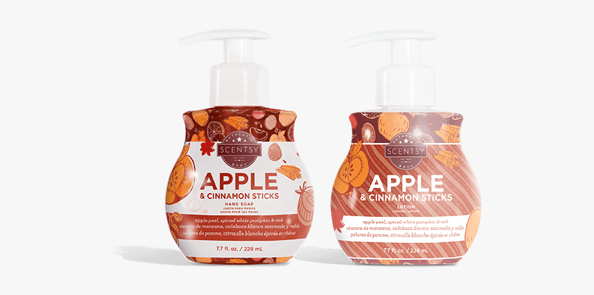 Scentsy Apple And Cinnamon Sticks Hand Soap And Lotion - Liquid Hand Soap, HD Png Download