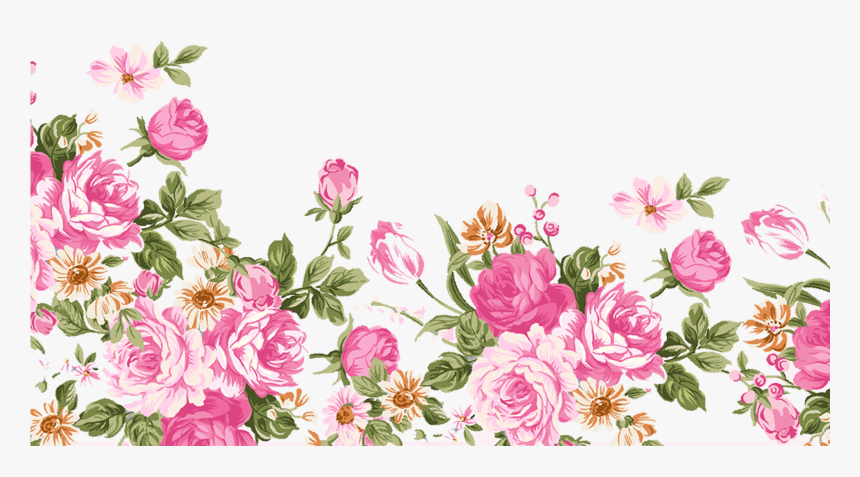Transparent Lineas Decorativas Png - Transparent Png Flower Border, Png Download
