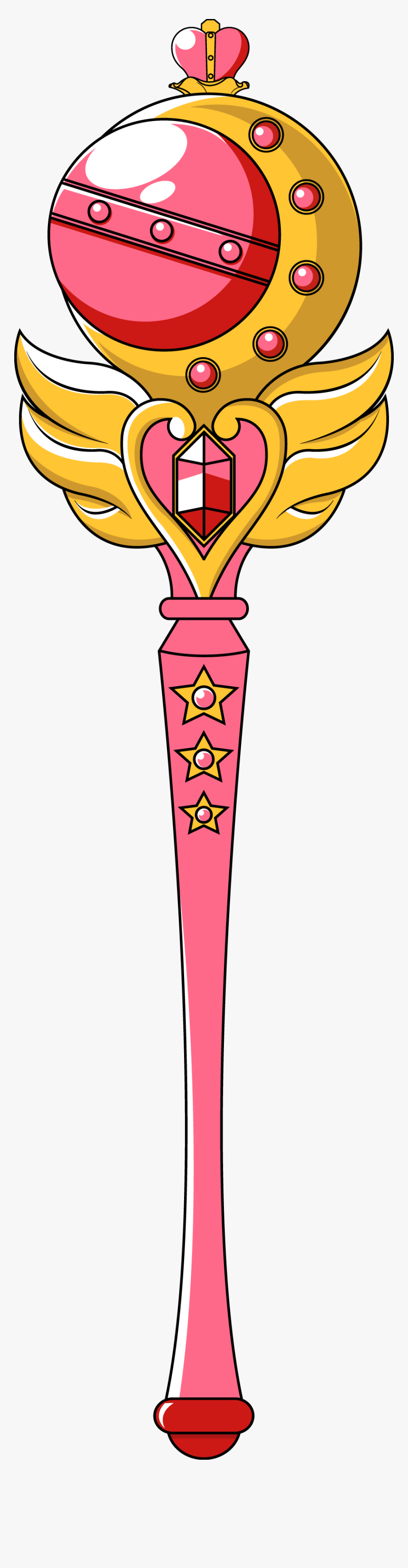 Sailor Moon Wand Png, Transparent Png