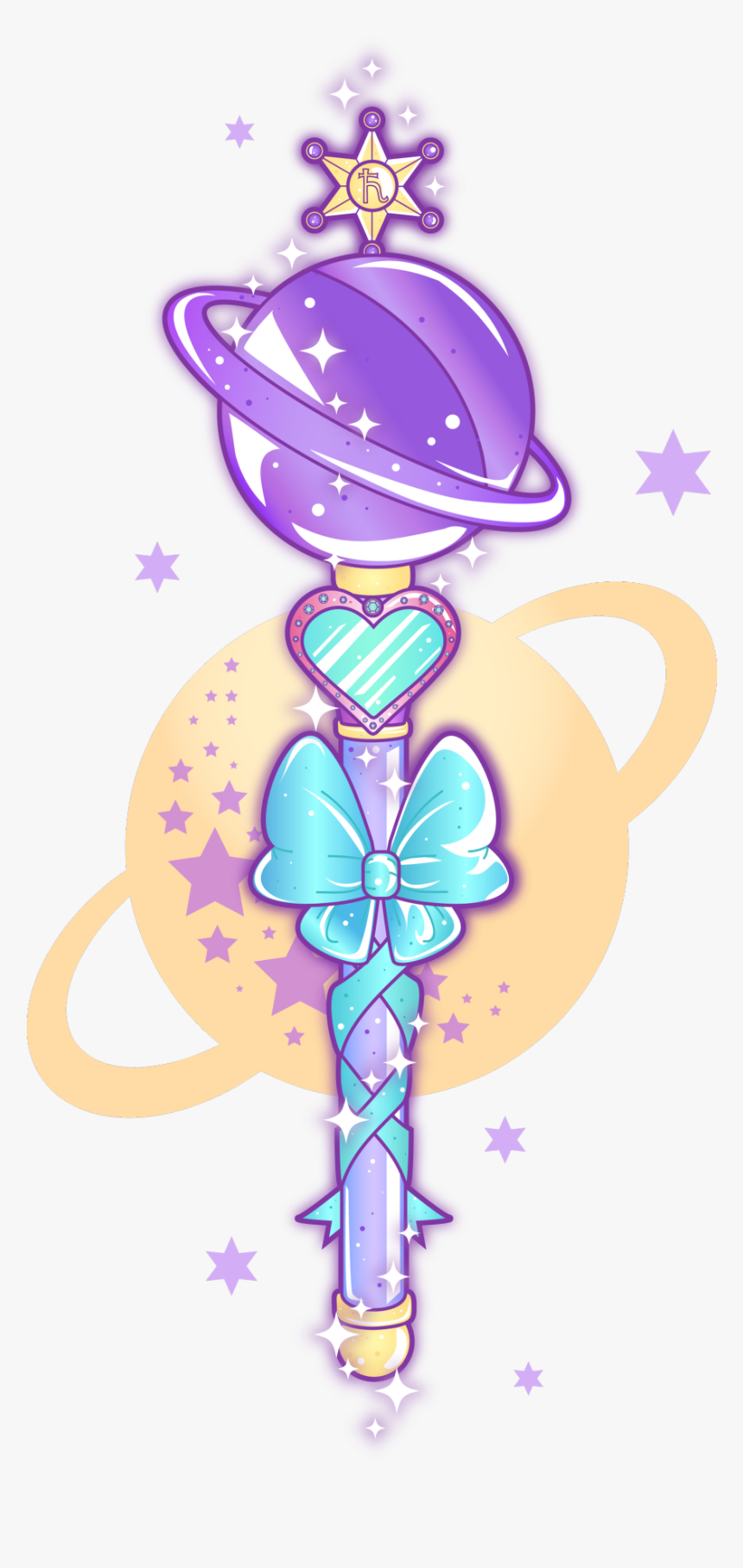 Sailor Saturn Transformation Wand, HD Png Download