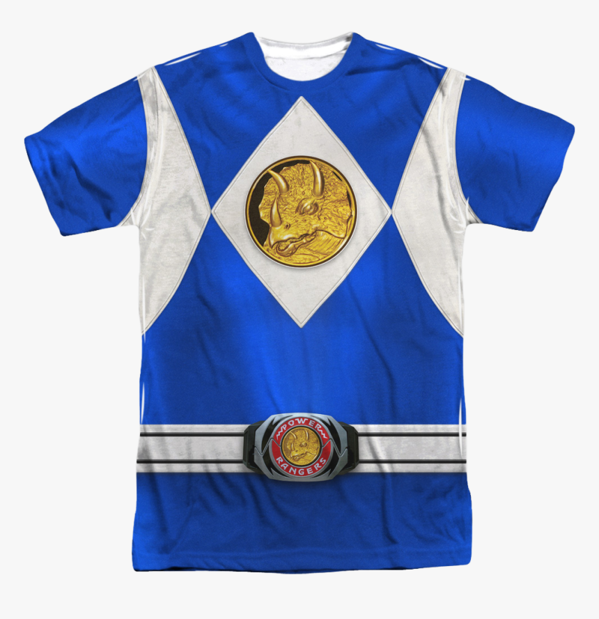 Blue Ranger Sublimation Costume Shirt, HD Png Download