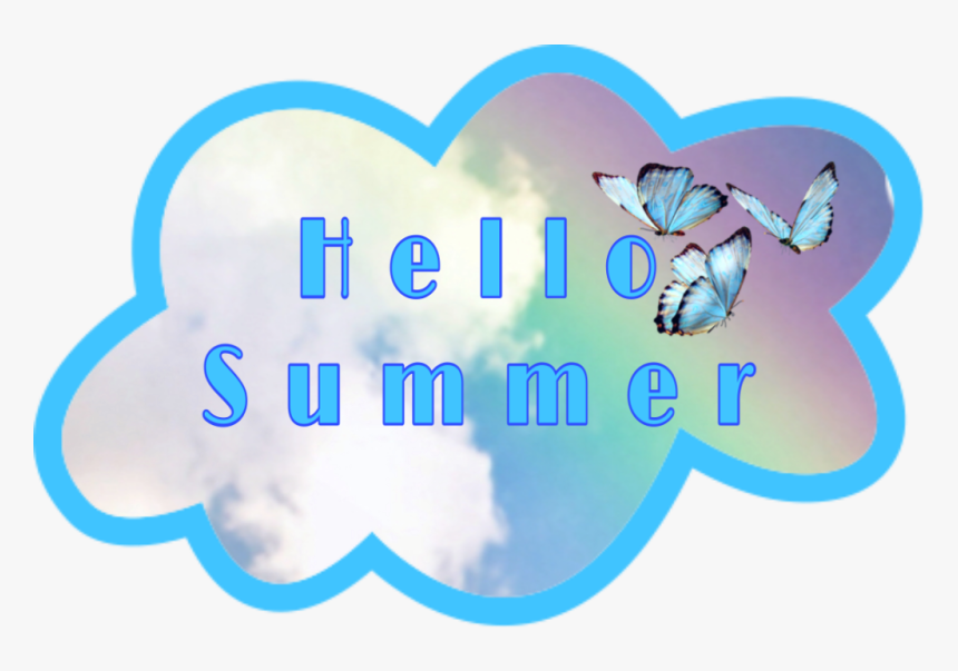 #hello #summer #wolke @moniquelisa - Ragdoll Kitty And Butterflies, HD Png Download