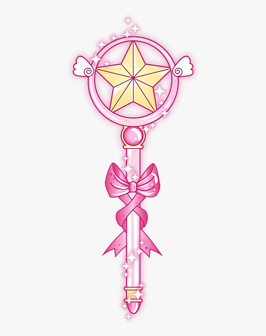 #sailormoon #sailorwand #sailor #moon #wand #magicwand - Cardcaptor Sakura Wand, HD Png Download