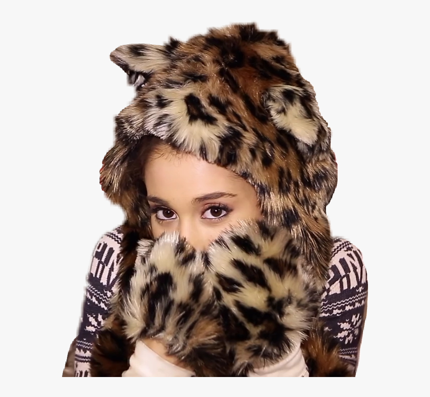 Arianagrande Santatellme Leopardo Cute Tumblr Beautiful - Santa Tell Me Mv, HD Png Download