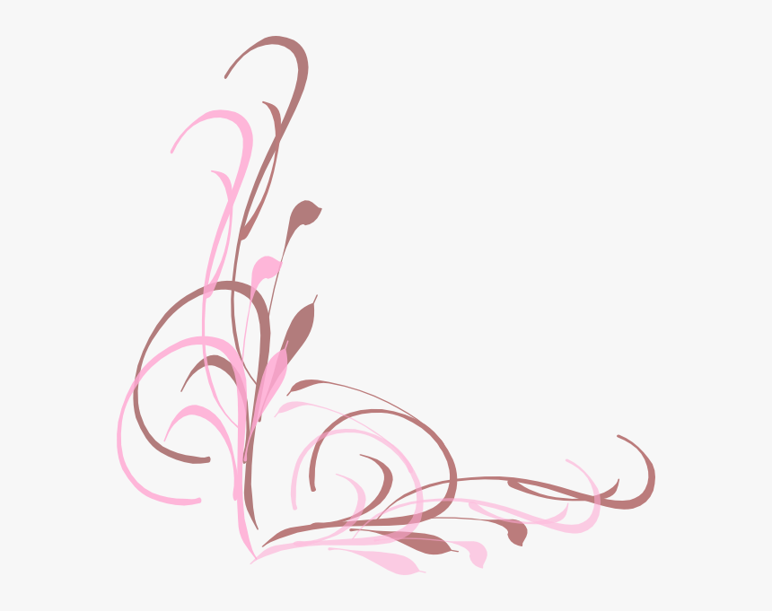 Swirl Svg Clip Arts - Enfeite De Borda Png, Transparent Png