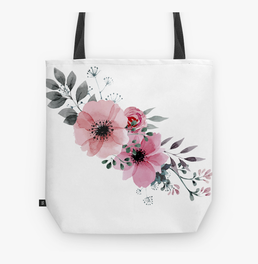 Bolsa Flores Rosas De Bárbara Diasna - Portable Network Graphics, HD Png Download