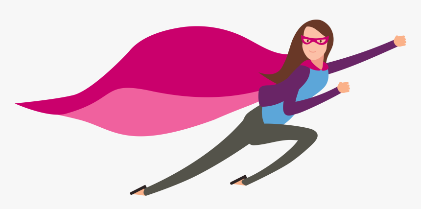 Supermom Cartoon Png, Transparent Png