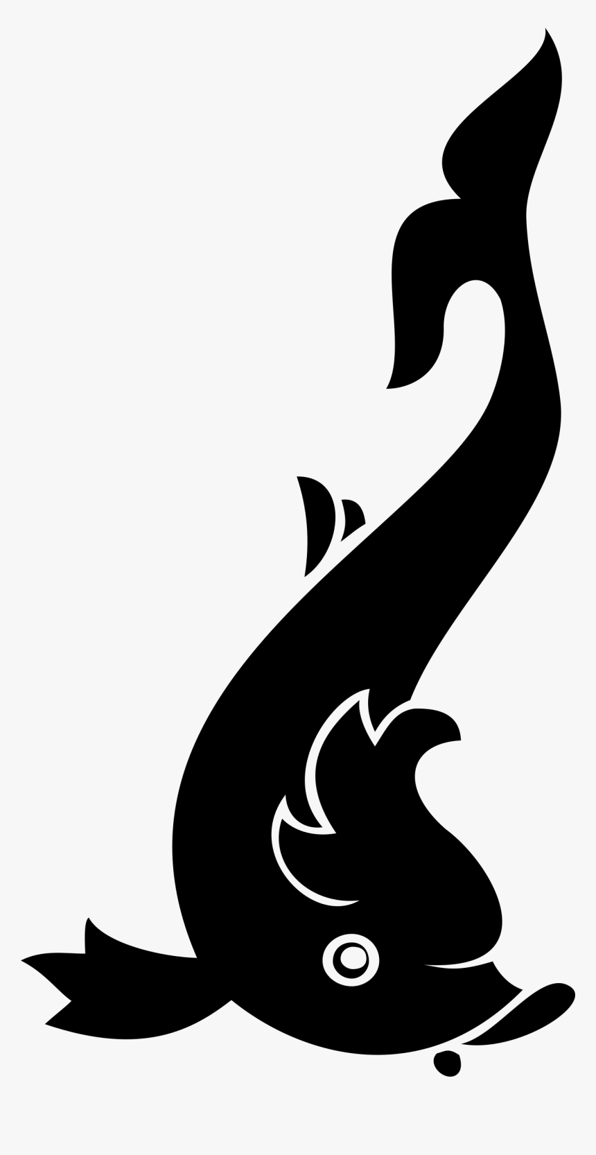 Marine Mammal Silhouette Dolphin Clip Art - Dolphin Fish Png Black Clipart, Transparent Png