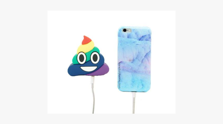 Rohs Personalised Logo Emoji Poop 2600mah Portable - Cartoon, HD Png Download
