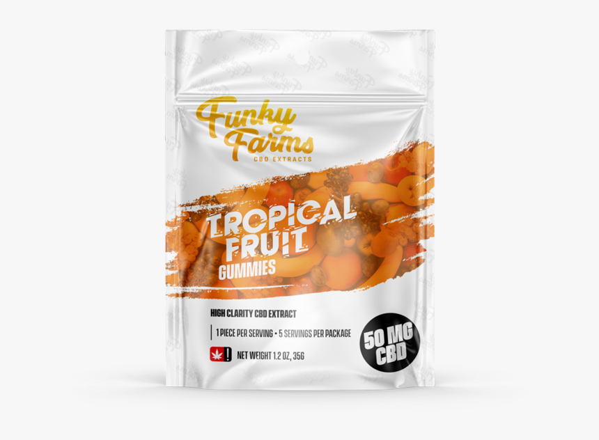 Transparent Tropical Fruit Png - Funky Farms Cbd Gummies, Png Download