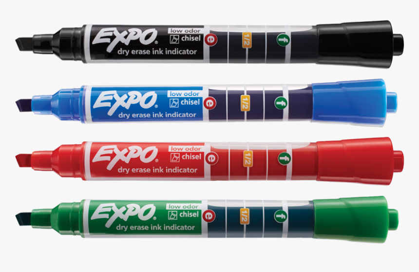 Expo Dry Erase Markers With Ink Indicator Marker Expo, HD Png