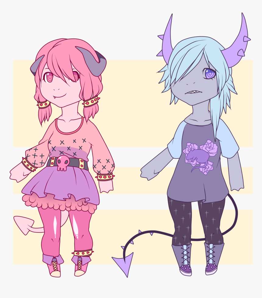 Demon Adopts - Cartoon - Cartoon, HD Png Download