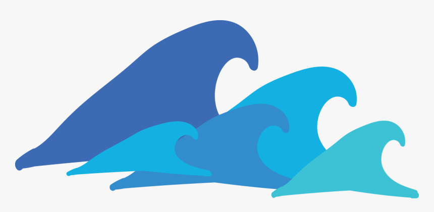 Wave Wind Vector Silhouette Whales Dolphins And Porpoises - Png Clipart Waves Png, Transparent Png