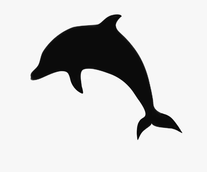 #dolphin #silhouette #animal #dolphinsticker #freetoedit - Silhouette Dolfijn, HD Png Download