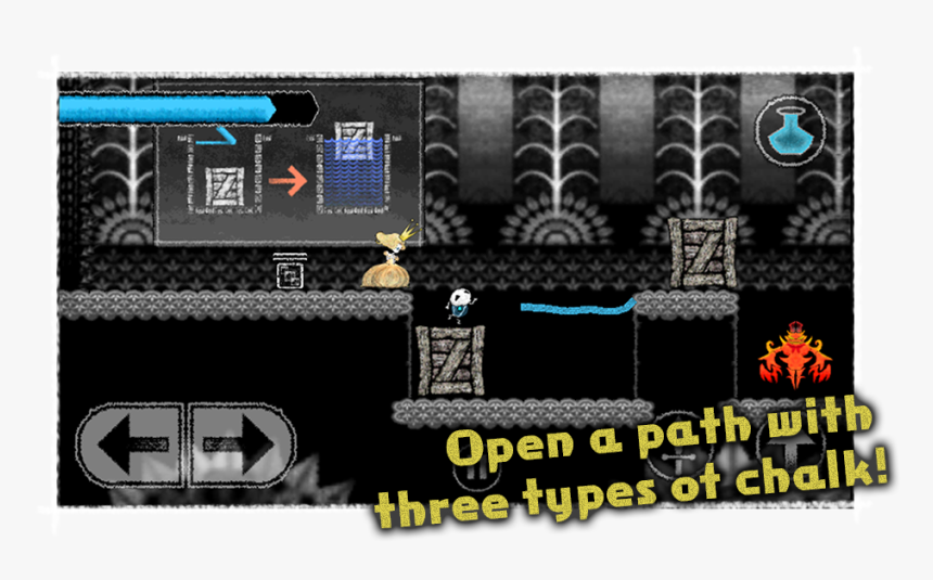 Open A Path With Three Types Of Chalk - Pc Game, HD Png Download