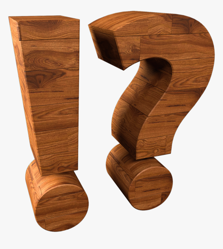 Wood Question Mark Transparent, HD Png Download