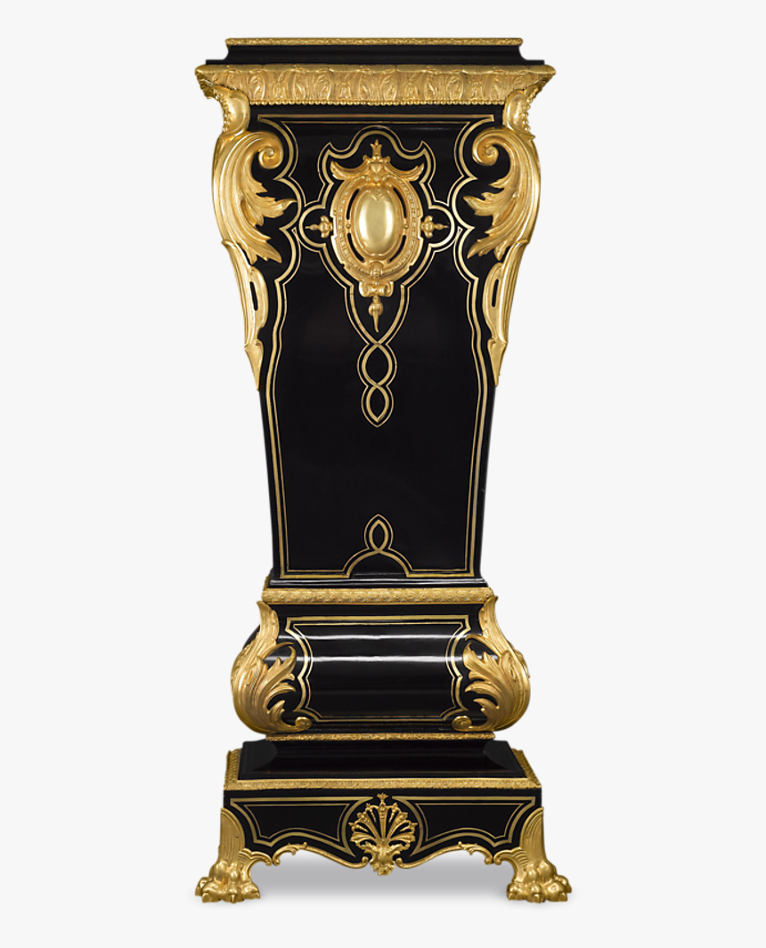 French Ormolu Pedestal - Gold Transparent Pedestal, HD Png Download
