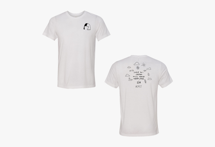 White Doodle Tee - Active Shirt, HD Png Download