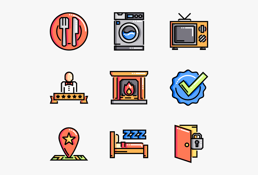 Furniture Icons Top View Png, Transparent Png