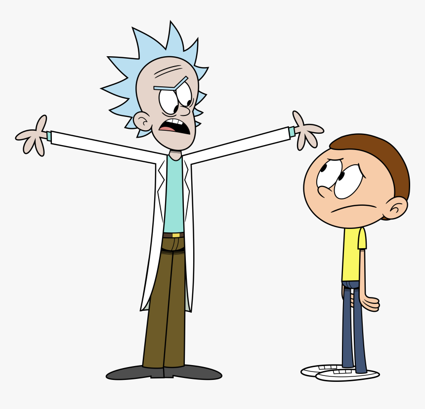 Rick Sanchez Luna Loud Lincoln Loud Mammal Vertebrate - Loud House Rick And Morty, HD Png Download