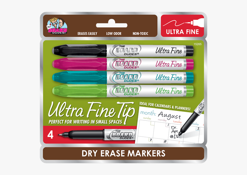 Board Dudes Ultra Fine Dry Erase Markers, HD Png Download