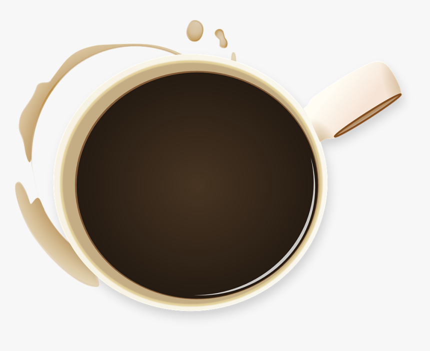 Coffee Stains - Coffee Top View Vector Png, Transparent Png