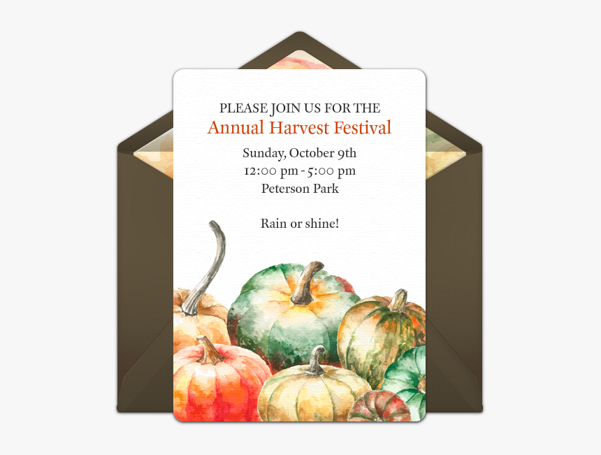 Watercolor Pumpkins, HD Png Download