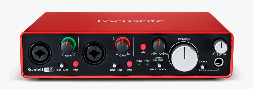 Our Most Versatile Usb-powered Audio Interface - Scarlett 2i4 2nd Gen, HD Png Download