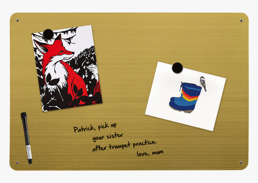 Golden Magnetic Board, HD Png Download