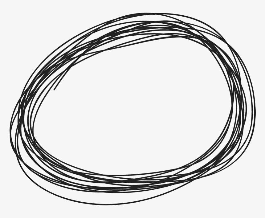Doodle Circle White Png, Transparent Png