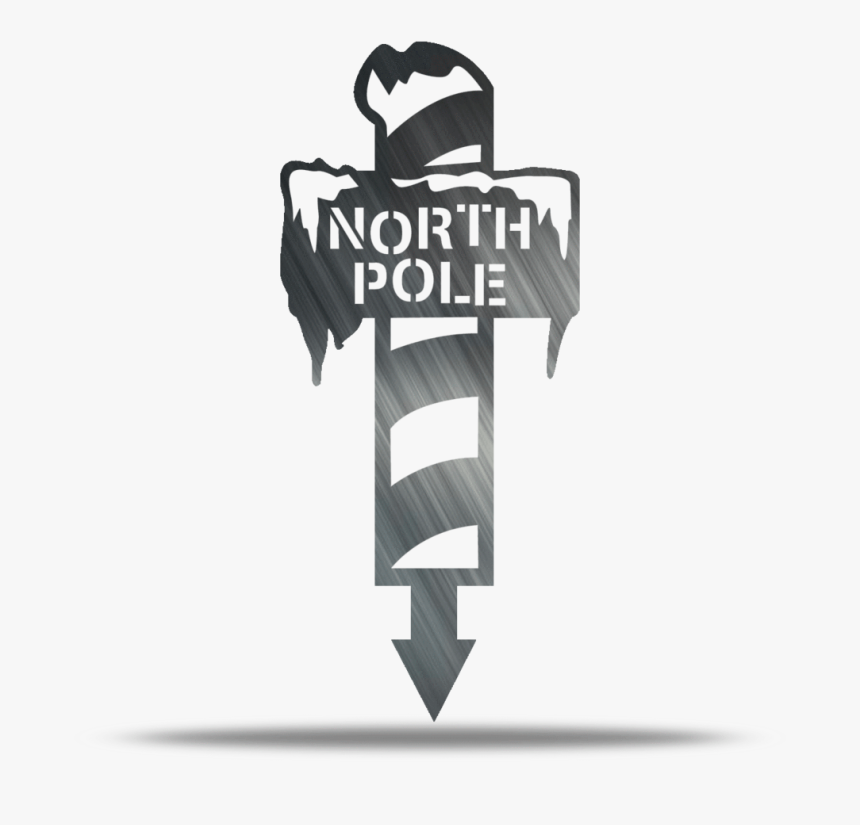 North Pole Metal Yard Stake - Portable Network Graphics, HD Png Download