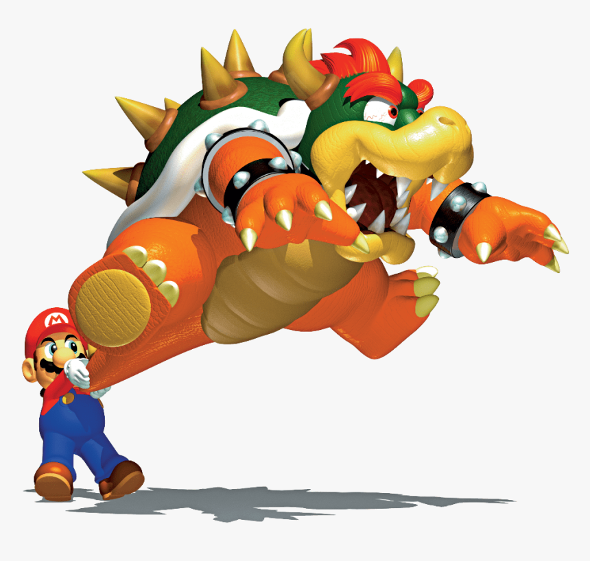 The Super Mario 64 Difference - Super Mario E Bowser, HD Png Download