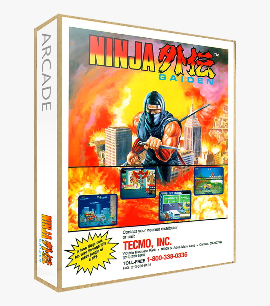 Transparent Ninja Gaiden Png - Ninja Gaiden Arcade, Png Download