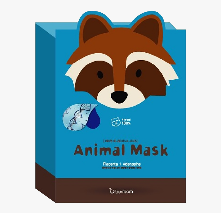 Animal Mask Pack - Placenta Face Mask Racoon, HD Png Download