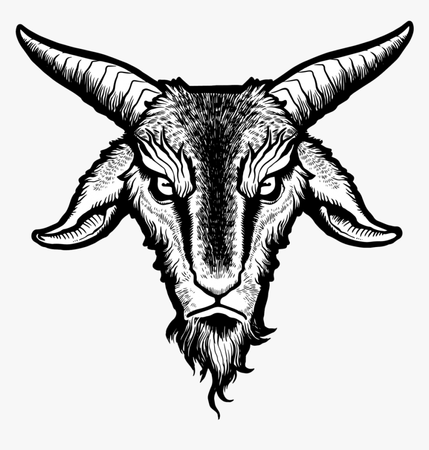 Clipart Free Library Goat Demon Transprent Png - Satanic Goat Head Png, Transparent Png