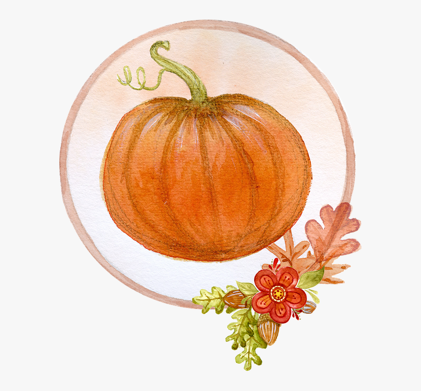 Pumpkin, Decoration, Thanksgiving, Halloween - Floral Pumpkin Png, Transparent Png