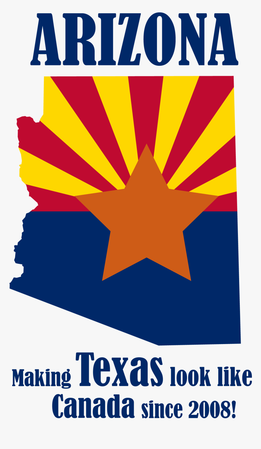 Arizona State Flag Png, Transparent Png