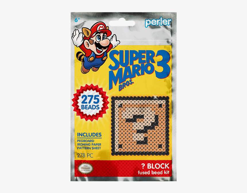 Super Mario Bros 3 Perler Mario, HD Png Download