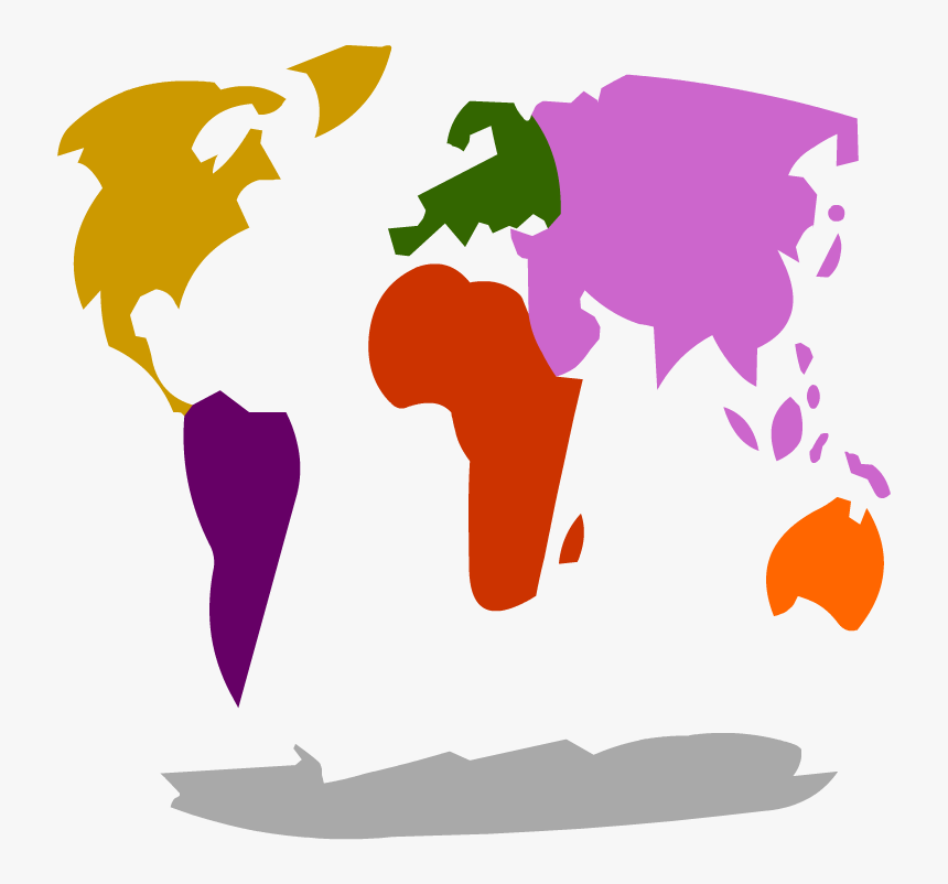 Sortify Continents And Oceans - Behavioural Economics Lab Map, HD Png Download