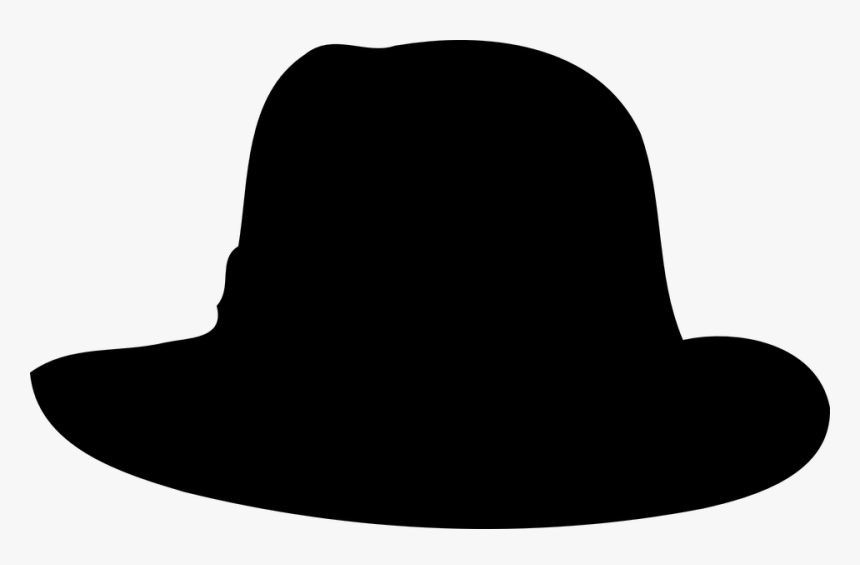 Hat, Shape, Silhouette, Melone - Siluet Topi Cowboy Png, Transparent Png