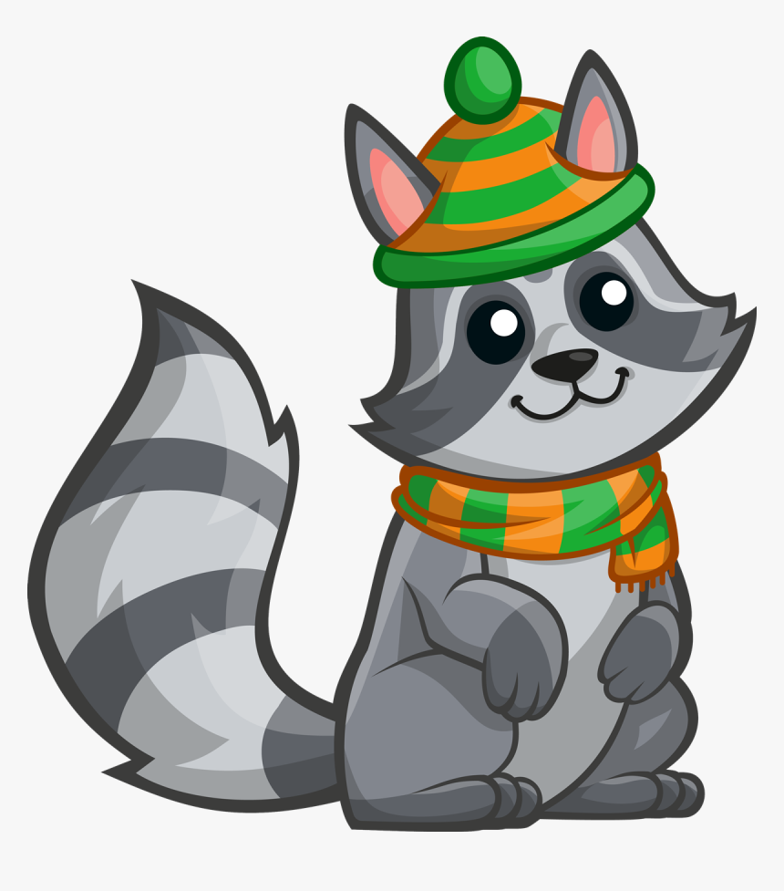 Raccoon Clip Art At Vector 4 - Clipart Racoon Tail Png, Transparent Png